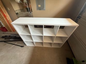 wooden bookshelf