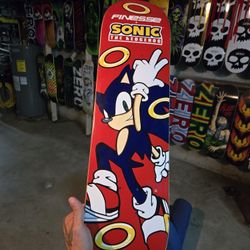 Finesse x Sonic the Hedgehog Skateboard  Deck