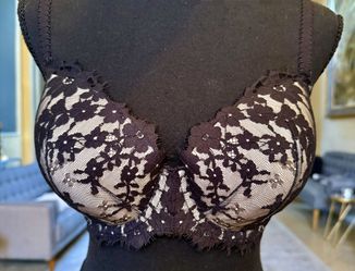 Victoria Secret Bras 32DDD Black Lace And Nude Color