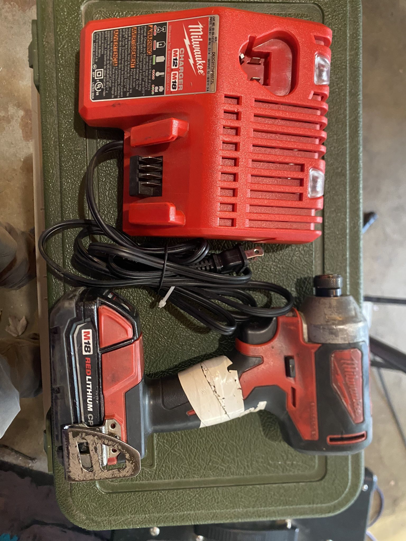 M18 Impact Drill With Charger and Battery
