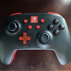 Nintendo Switch PowerA Enhanced Wireless Bluetooth Controller Black/red 