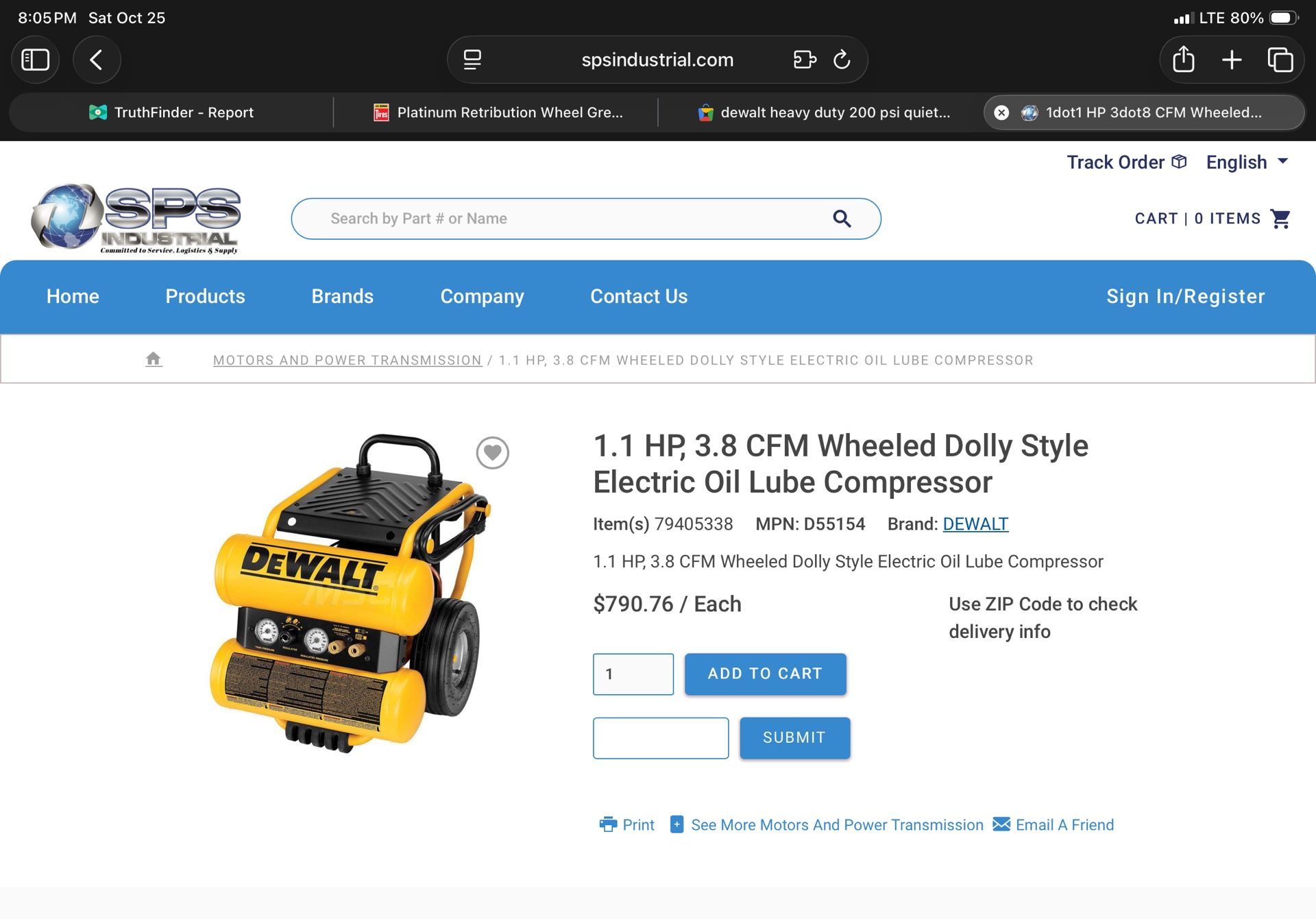 Dewalt Compressor $250 OBO