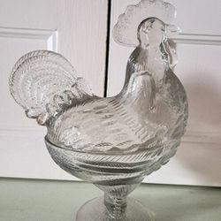 Vintage Rooster Candy Dish