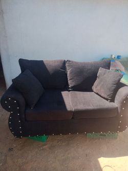 Millan black sofa an love seat