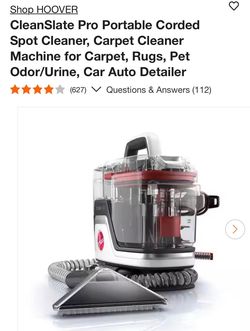 Hoover CleanSlate Pro Portable Spot Cleaner
