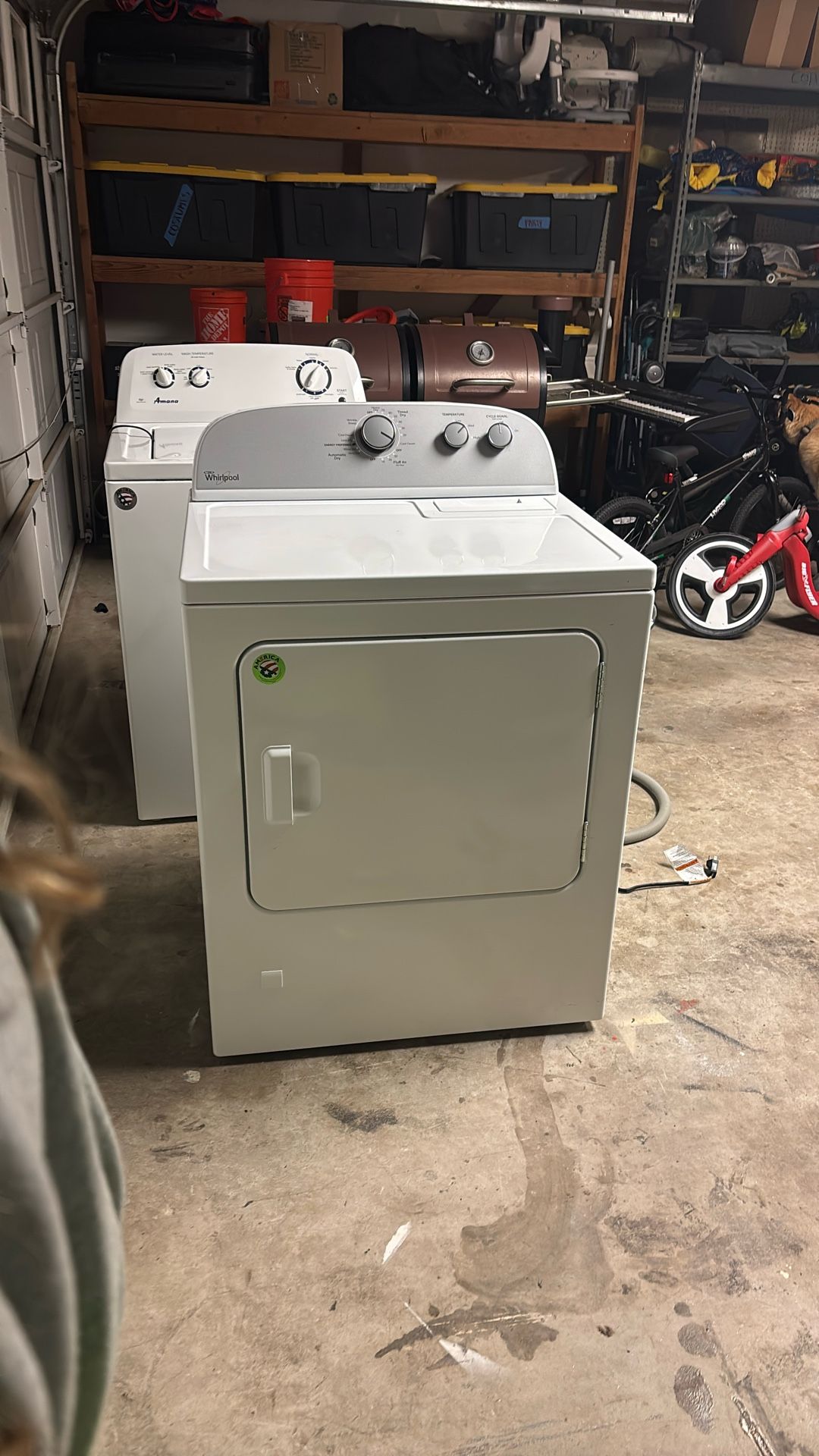Maytag Front load Dryer And Amana Top Load Washer