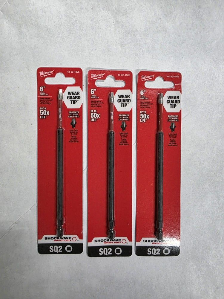 Milwaukee Impact Screw Driver Bit - Square SQ2