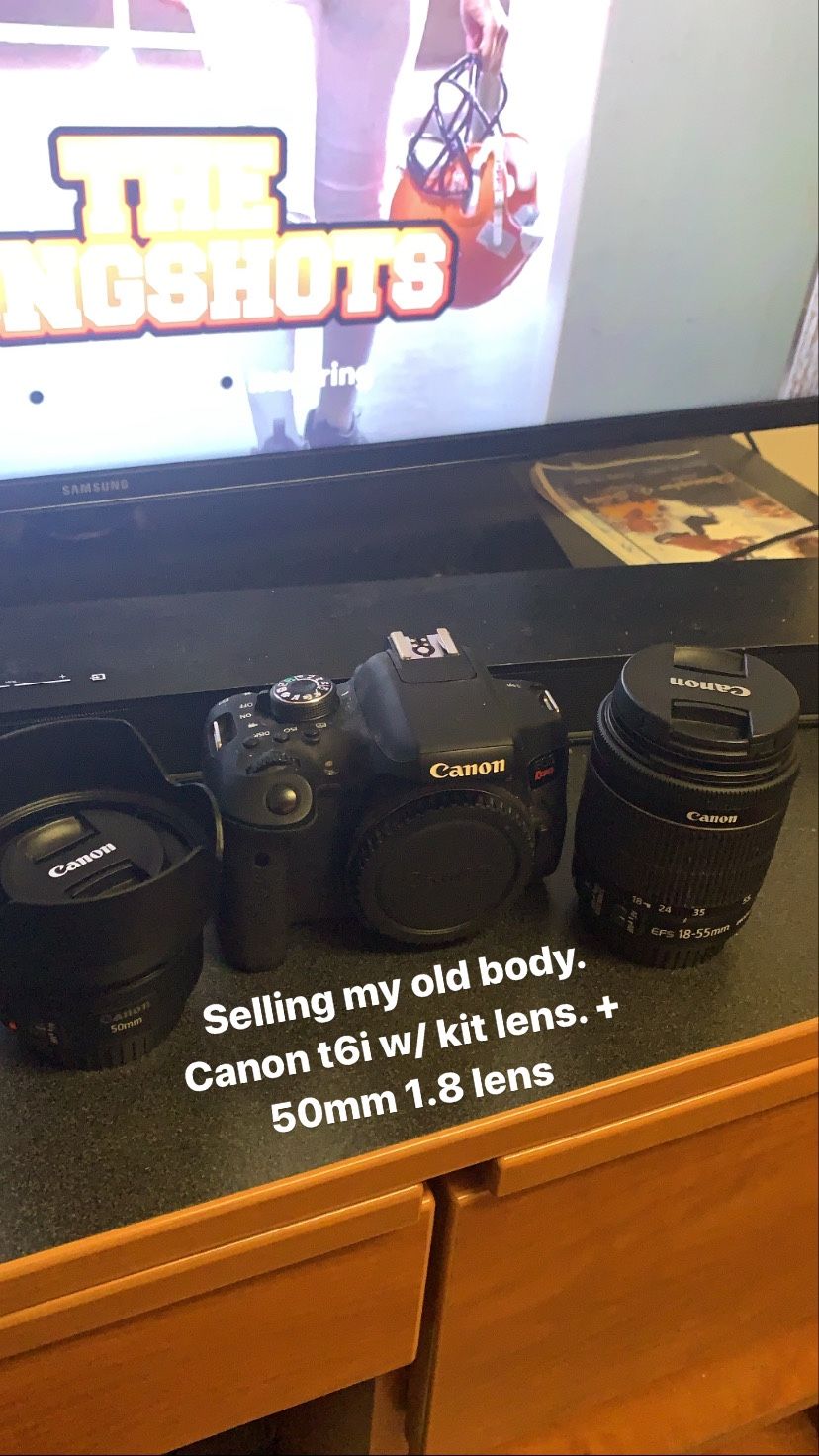 Canon t6i - Photography/Video Camera