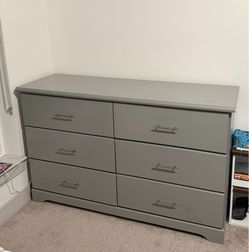 6 Drawer Dresser Grey