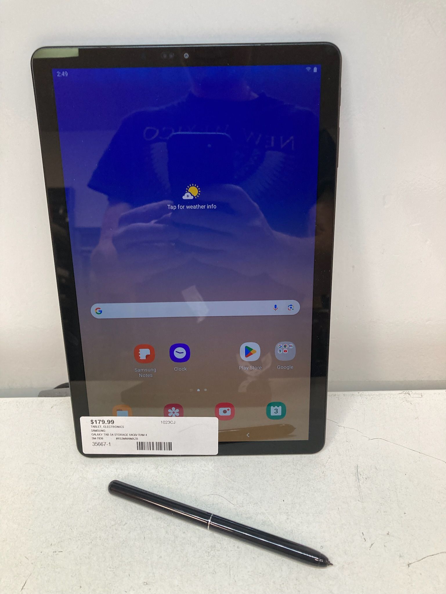 SAMSUNG Galaxy Tab S4 10.5" 64GB/4GB RAM w/S Pen. SM-T830 Tablet