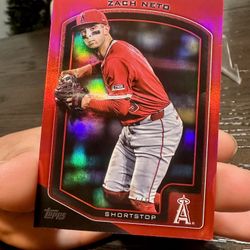 Zach Neto Raw Red Refractor 4/5