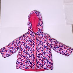 Oshkosh Baby Winter Jacket Pink Chevron 18 Months