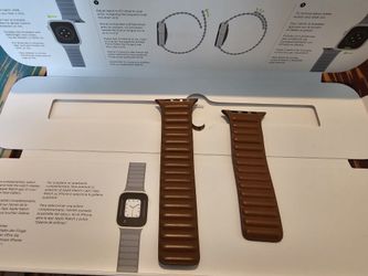 Apple Saddle Brown Leather Link 44mm