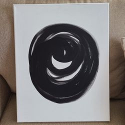 Black And White Abstract Painting 