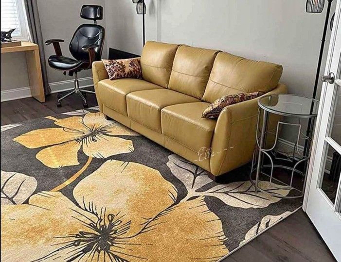 Valeria Watery Leather Sofa$20 Down Payment and delivery available 
