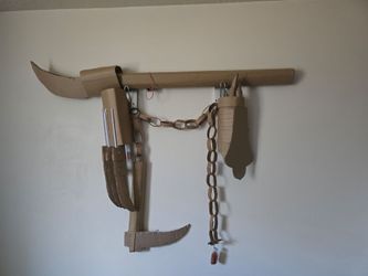 (See description) Custom handmade cardboard weapons