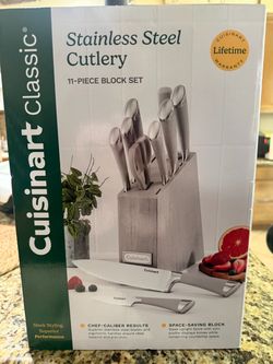 Cuisinart Classic 11-Piece Stainless Steel Knife Block Set