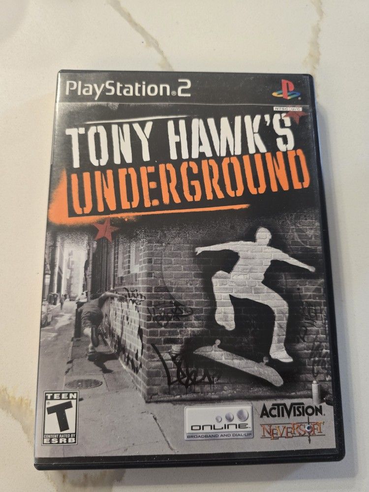 Tony Hawk's Underground (Sony PlayStation 2, PS2, 2003) CIB with Manual