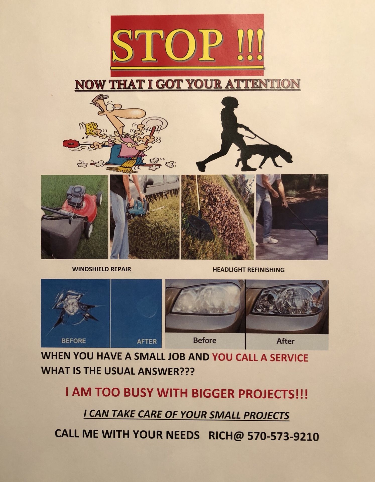Services nothing to small