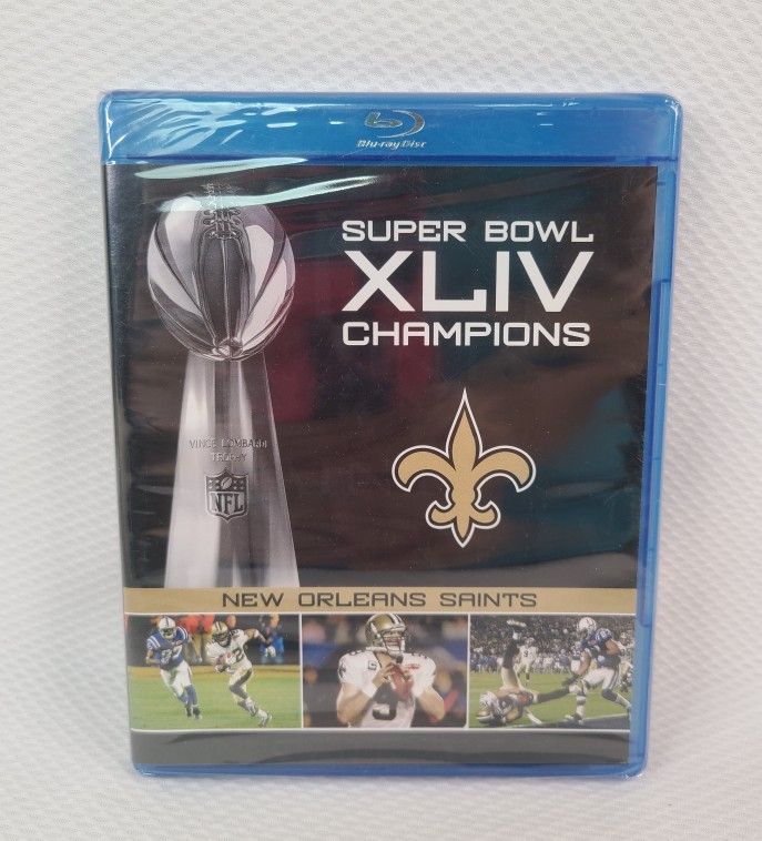OFFICIAL NFL Super Bowl XLIV Champions New Orleans Saints Blu-Ray DVD