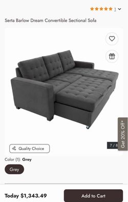 Serra Dream Convertible sectional Sofa