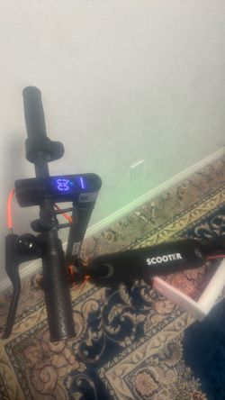 Black Electric Scooter with LED Display