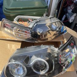 Headlights Halo Projector, Mustang 99-04 