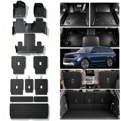 MJBYMAT Floor Mats For 2025-2027 Ford Expedition 7-Seat