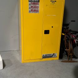 Flammable Liquid Storage Cabinet.