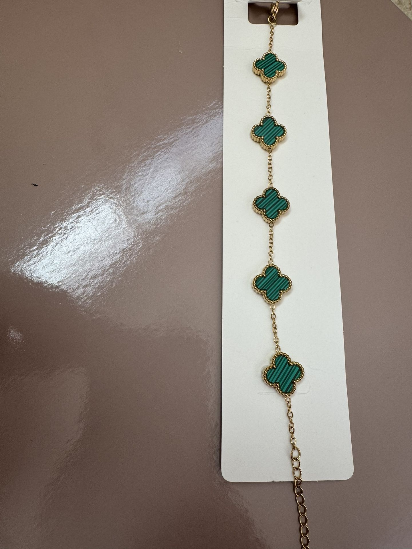 Green Flower Bracelet