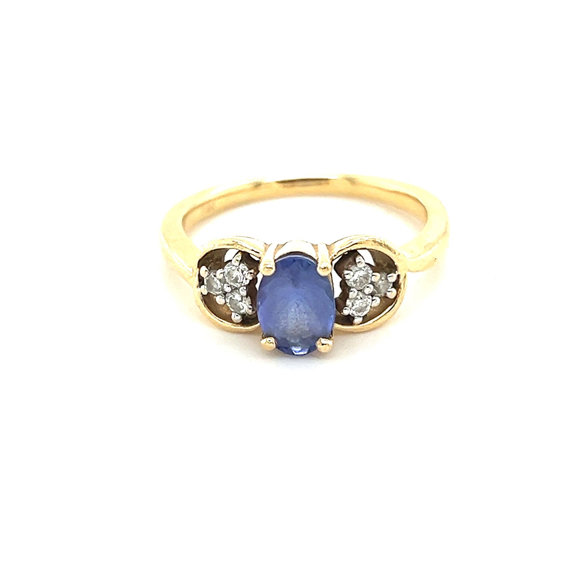 Stunning 14k Tanzanite/Diamonds Ring