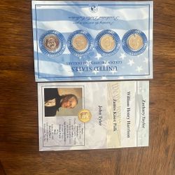 Presidential Gold Plated Dollars