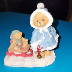 Cherished Teddies Retired Mary Sled 