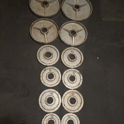 Olympic Weight Plates 165lbs Total 