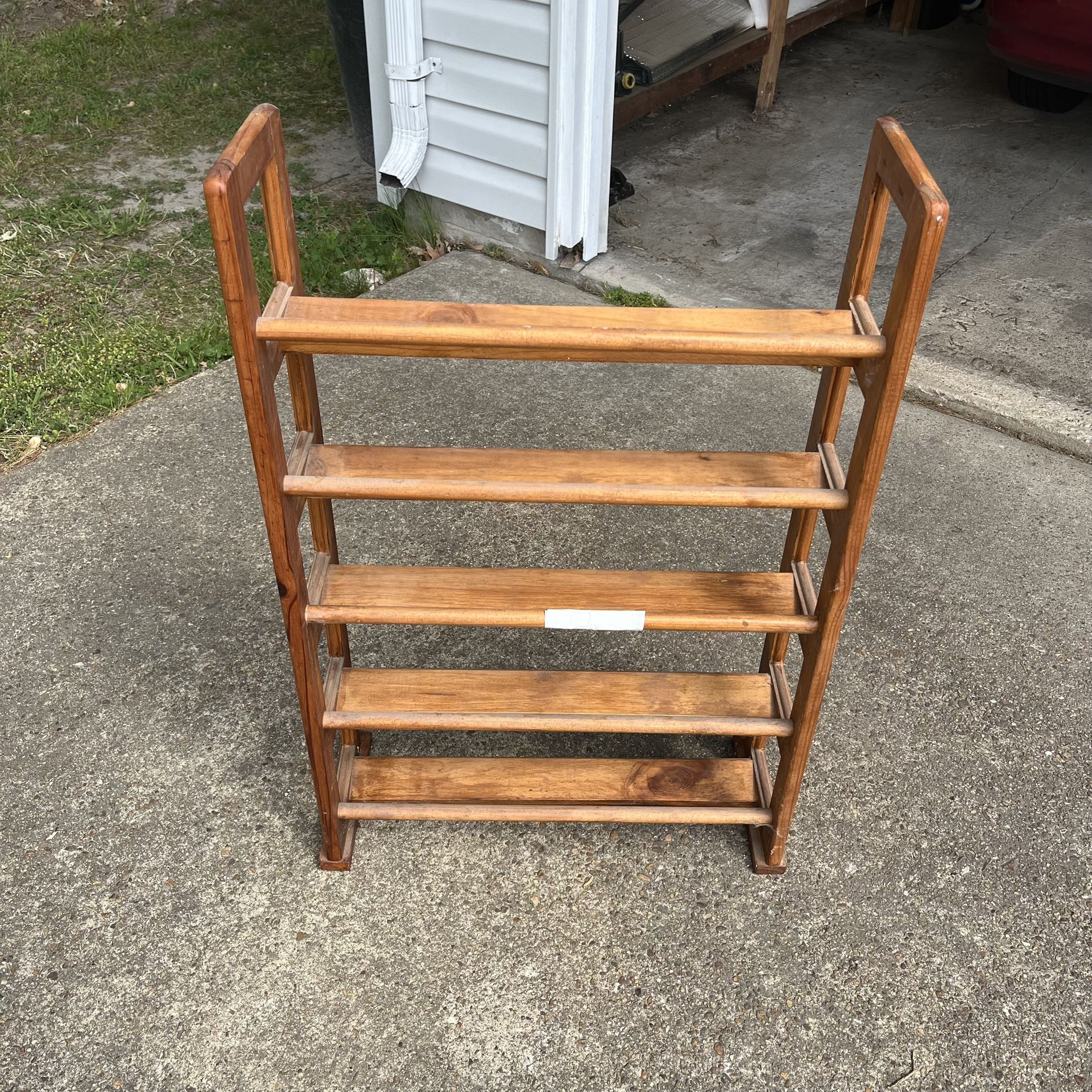 Wood Bookshelf CD Storage Shelf Shoe Rack Etc. Multipurpose Potential