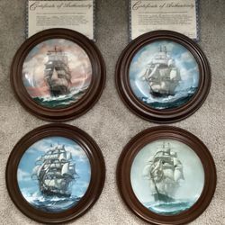  Plates Clipper Ships by Charles Vickery 