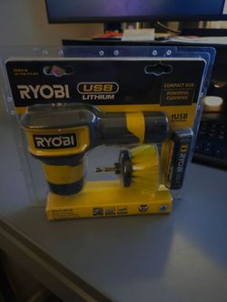 Ryobi USB Lithium Compact Scrubber Kit