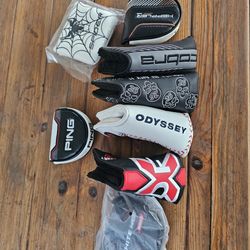 Assorted Golf Putter Head Covers