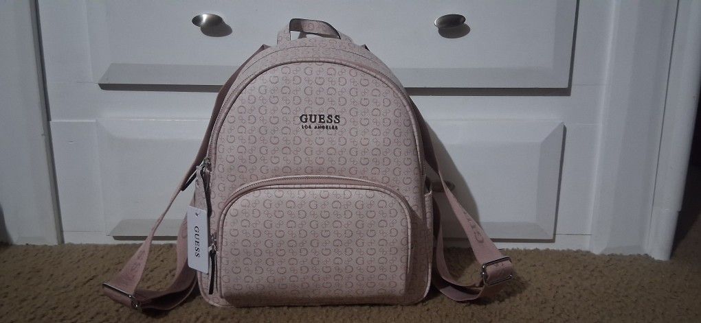Light Pink Guess Backpack