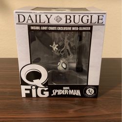 Q Fig Marvel Spider Man Loot Crate Exclusive Black And White