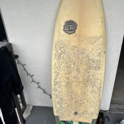 Surfboard Egg Fun Board 5’8 X 21 X 2 1/2 
