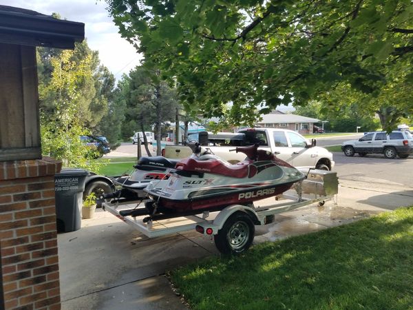 Polaris jet skies and trailer