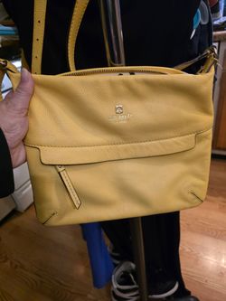 Kate Spade Yellow Leather Crossbody Bag
