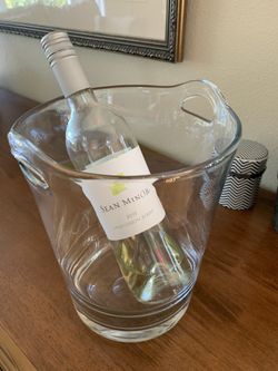 Beautiful glass wine/champagne cooler