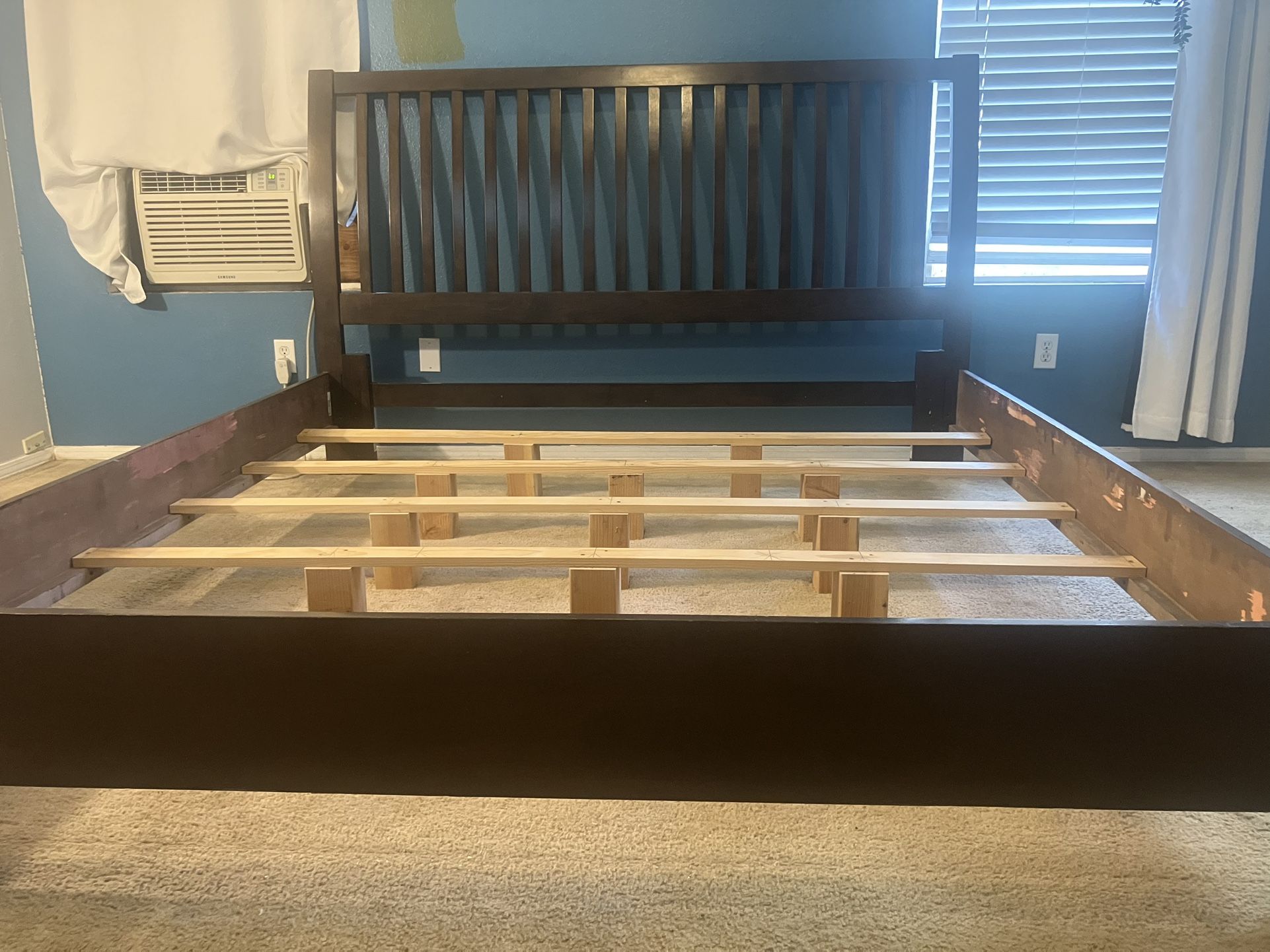 Used King Sized Frame And Box Foundations