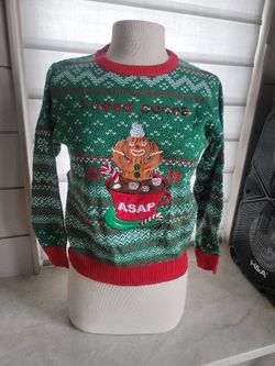 Christmas Sweater for kids Size L. Giggling Getup.