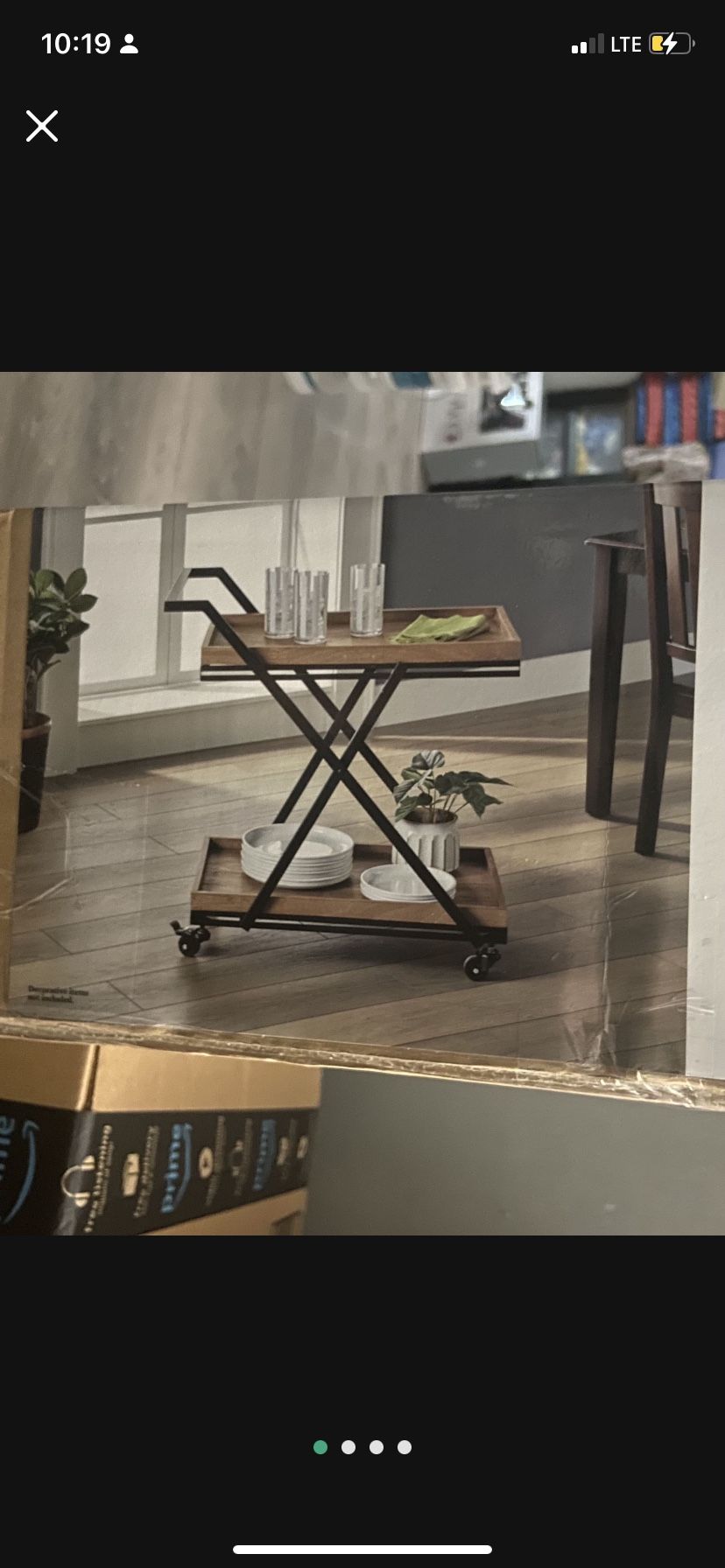 Better Homes & Gardens Folding Serving Cart bar