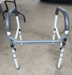 Deluxe Folding Safety Toilet Rail, Grab Bar Adjustable