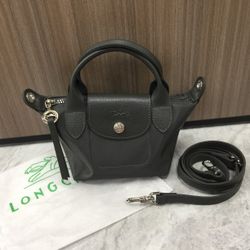 LongChamp Le Pliage Neo Mini pouch with Shoulder Strap
