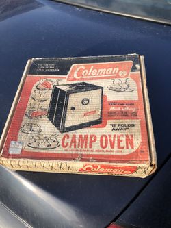 Vintage Coleman Folding Camp Oven 1960's